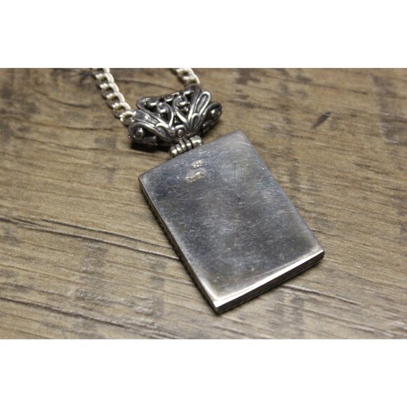 ExEx Claudia Agudelo Pendant Necklace Sterling Abalone Mother of Pearl Jewelry‎ - Picture 8 of 15